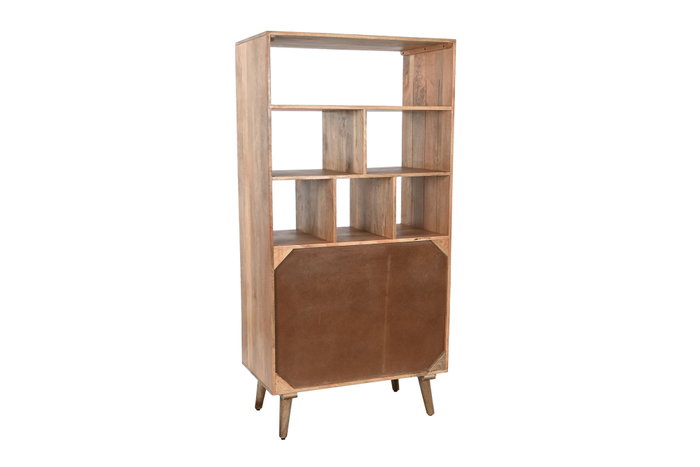 DKD Home Decor Estantería Natural Blanco 80 x 45 x 160 cm