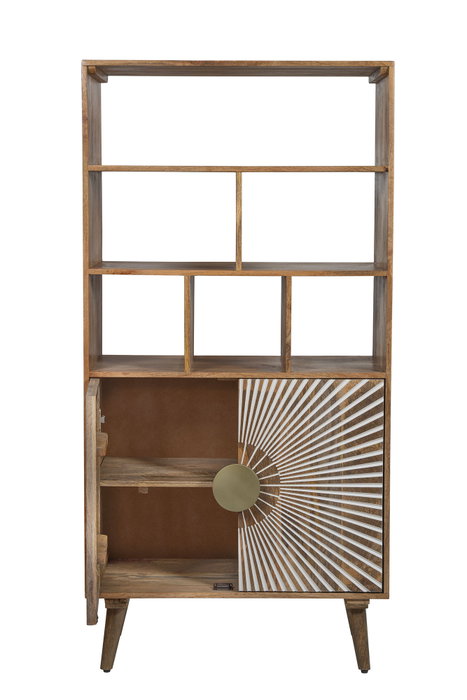 DKD Home Decor Estantería Natural Blanco 80 x 45 x 160 cm