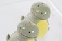 DKD Home Decor Set de 2 Saleros Dinosaurio Verde