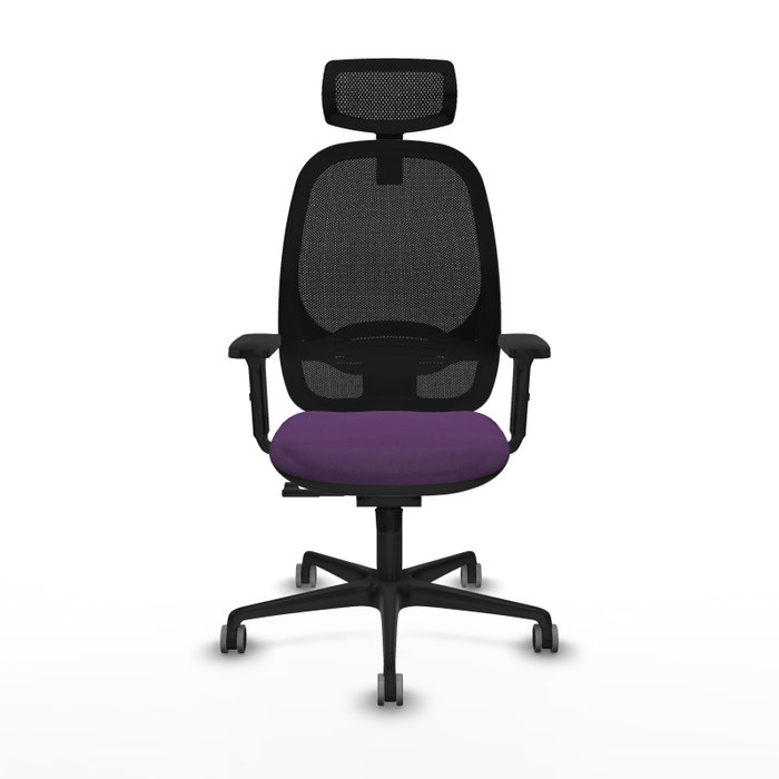 PIQUERAS Y CRESPO Silla de oficina Cilanco con Mecanismo Sincro, Morado y Negro PIQUERAS Y CRESPO Silla de oficina Cilanco con Mecanismo Sincro, Morado y Negro