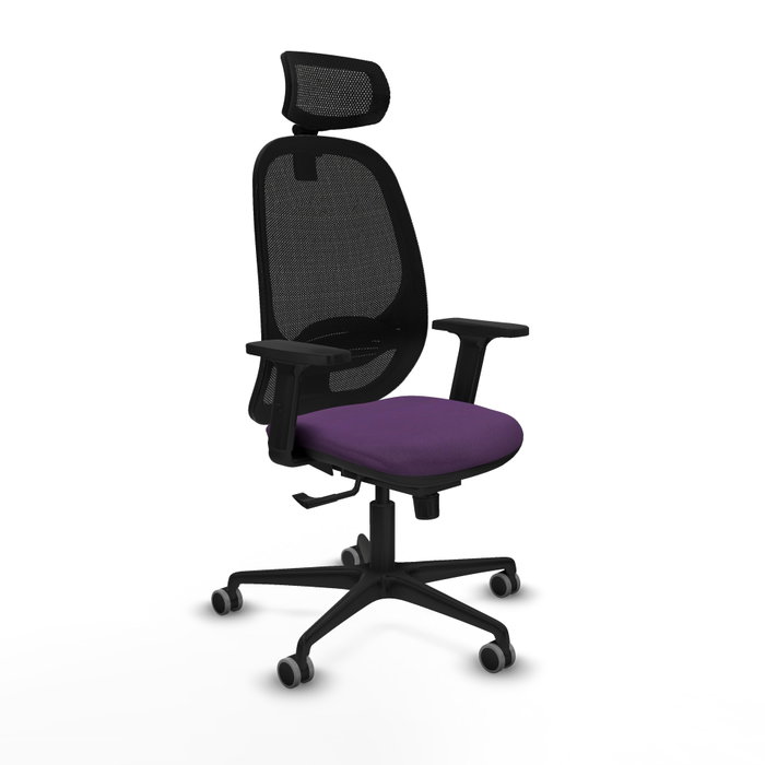 PIQUERAS Y CRESPO Silla de oficina Cilanco con Mecanismo Sincro, Morado y Negro PIQUERAS Y CRESPO Silla de oficina Cilanco con Mecanismo Sincro, Morado y Negro