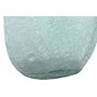 DKD Home Decor Jarrón de Cristal y Aluminio con Concha Azul