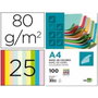 Liderpapel Papel de Colores DIN A4 80g 100 Hojas 25 Colores Surtidos