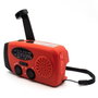 Denver SCR-2005 Radio Solar con Manivela y Linterna LED Roja/Negra