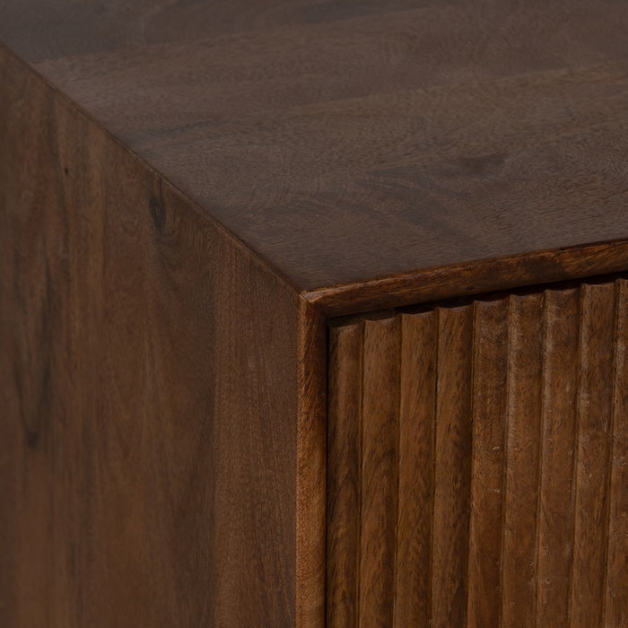 Mueble Auxiliar Madera de Mango Salón 80 X 40 X 80 cm Mueble Auxiliar Madera de Mango Salón 80 X 40 X 80 cm