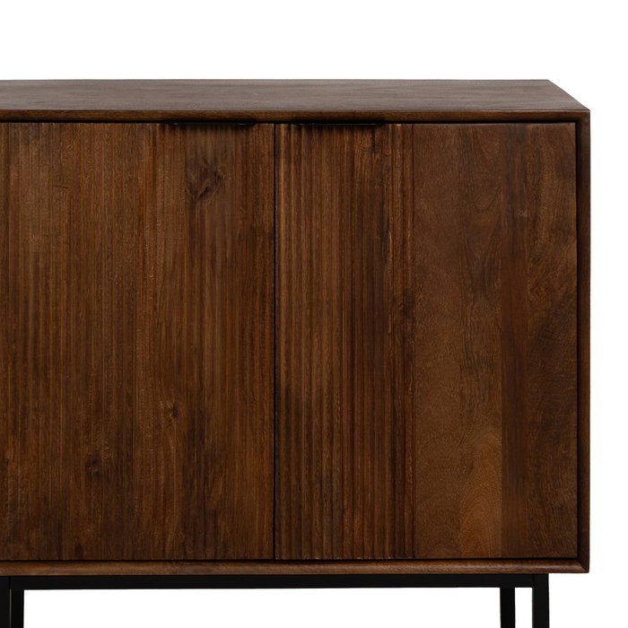 Mueble Auxiliar Madera de Mango Salón 80 X 40 X 80 cm Mueble Auxiliar Madera de Mango Salón 80 X 40 X 80 cm