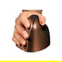 Evoluent BakkerElkhuizen4 Ratón Ergonómico Vertical Inalámbrico Mano Derecha 2600 DPI Negro Marrón