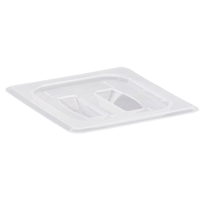CAMBRO Tapa con asa GN 1/6 - 16,2 x 17,6 cm - Blanco translúcido CAMBRO Tapa con asa GN 1/6 - 16,2 x 17,6 cm - Blanco translúcido