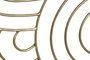 DKD Home Decor Decoración de Pared Metal Abstracto de 61x61 cm (Pack de 2)