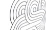 DKD Home Decor Decoración de Pared Metal Abstracto de 61x61 cm (Pack de 2)