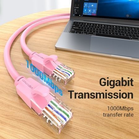 Vention Cable de red RJ45 UTP IBEPF Cat.6 1 metro rosa