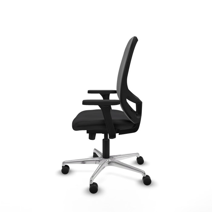 PIQUERAS Y CRESPO Silla de oficina Cilanco con mecanismo Sincro/Traslack, Negro y Gris