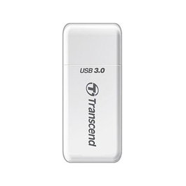 Transcend TS-RDF5W Lector de Tarjetas USB 3.2 Gen 1 Blanco para MicroSDHC, MicroSDXC, SDHC, SDXC con Conexion USB Type-A