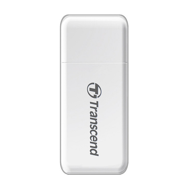 Transcend TS-RDF5W Lector de Tarjetas USB 3.2 Gen 1 Blanco para MicroSDHC, MicroSDXC, SDHC, SDXC con Conexion USB Type-A