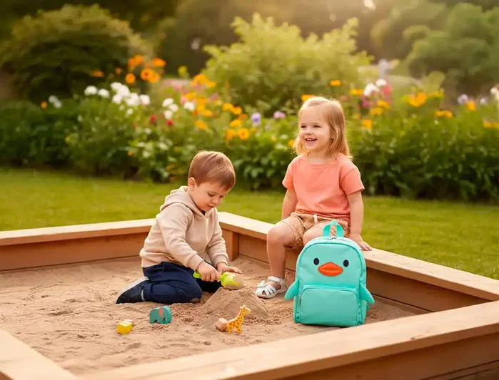 Imaginovo Mochila Infantil Backpack Buddies Pollo Azul Dos Compartimentos Poliester 280x90x200 mm