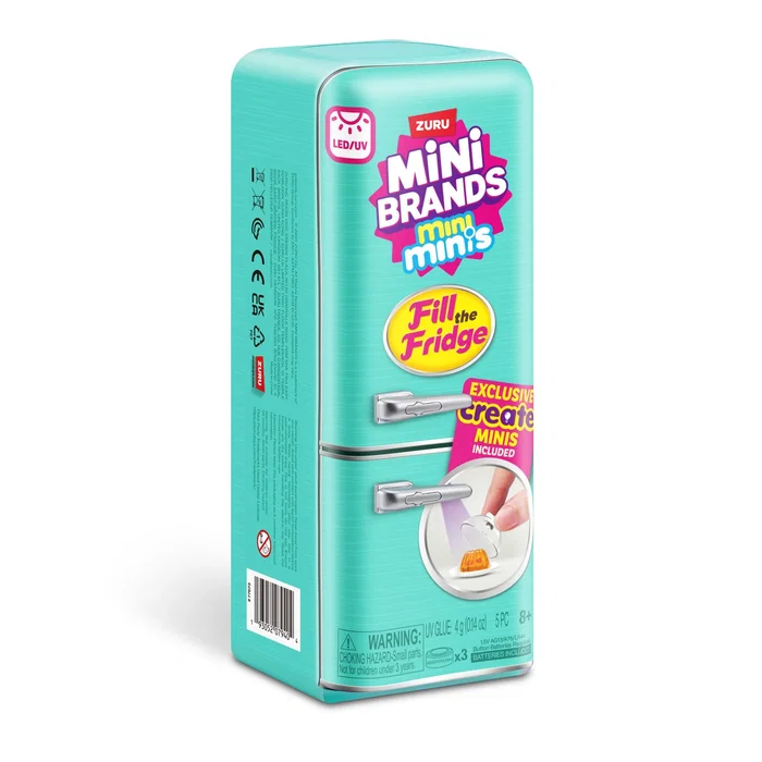Zuru Mini Brands - Mini Minis Fill The Fridge Playset, Figura de Juguete 77673TQ1, Set Coleccionable con Iluminación para Niños +8 Años