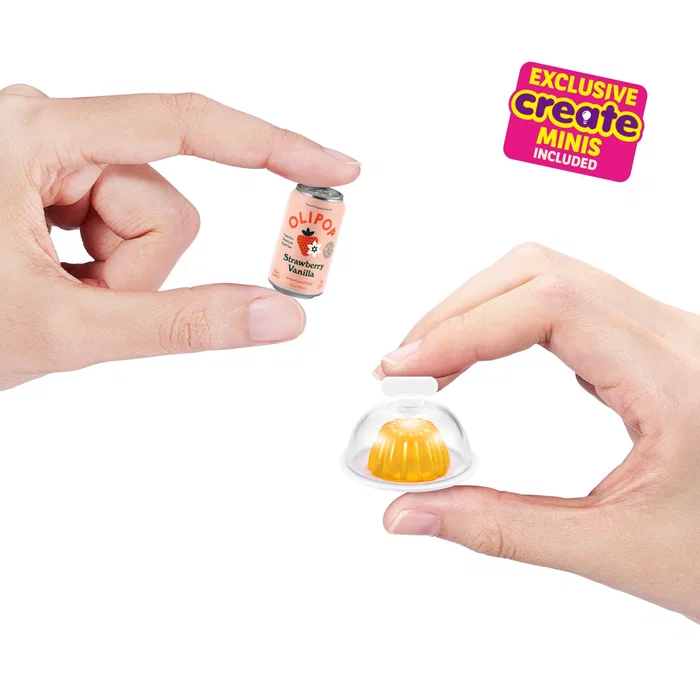 Zuru Mini Brands - Mini Minis Fill The Fridge Playset, Figura de Juguete 77673TQ1, Set Coleccionable con Iluminación para Niños +8 Años