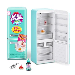 Zuru Mini Brands - Mini Minis Fill The Fridge Playset, Figura de Juguete 77673TQ1, Set Coleccionable con Iluminación para Niños +8 Años