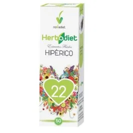 NOVADIET Herbodiet Extracto Fluido de Hiperico (Hypericum perforatum) 50 ml - Complemento Alimenticio para Estado de Ánimo
