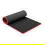 ROLINE Alfombrilla de Escritorio y Juegos para Teclado y Ratón 780 x 300 mm - Antideslizante, Tela, Negro y Rojo, 18.01.2048