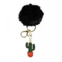 Enesco Llavero Cactus con Pompón Negro - Accesorio para Llaves Decorativo