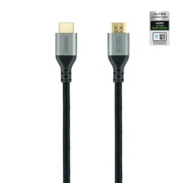 Nano Cable 10.15.8101-L150 Cable HDMI 2.1 Macho a Macho 1.5m Certificado Negro Ultra High Speed 48Gbps 8K 60Hz