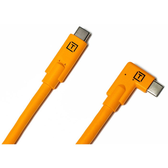 Tether USB-C a USB-C Cable System 9,40 m con conector en ángulo, naranja Tether USB-C a USB-C Cable System 9,40 m con conector en ángulo, naranja