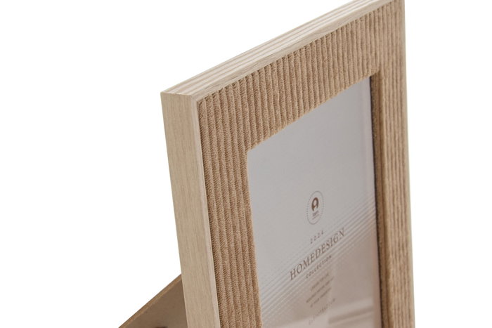 DKD Home Decor Set de 4 Marcos para Fotos 15x20 Velvet y Cristal Beige/Marrón DKD Home Decor Set de 4 Marcos para Fotos 15x20 Velvet y Cristal Beige/Marrón