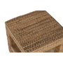 DKD Home Decor Mesita Auxiliar de Fibra de Teca Natural