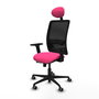 PIQUERAS Y CRESPO Silla de oficina Zulema Rosa y Negro