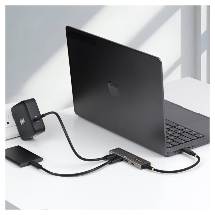 StarTech Hub USB-C de 4 Puertos 10Gbps 100W PD Gris