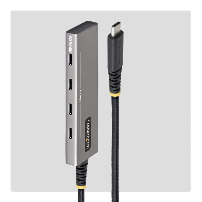 StarTech.com Hub USB-C 4 Puertos 10 Gbps Gris