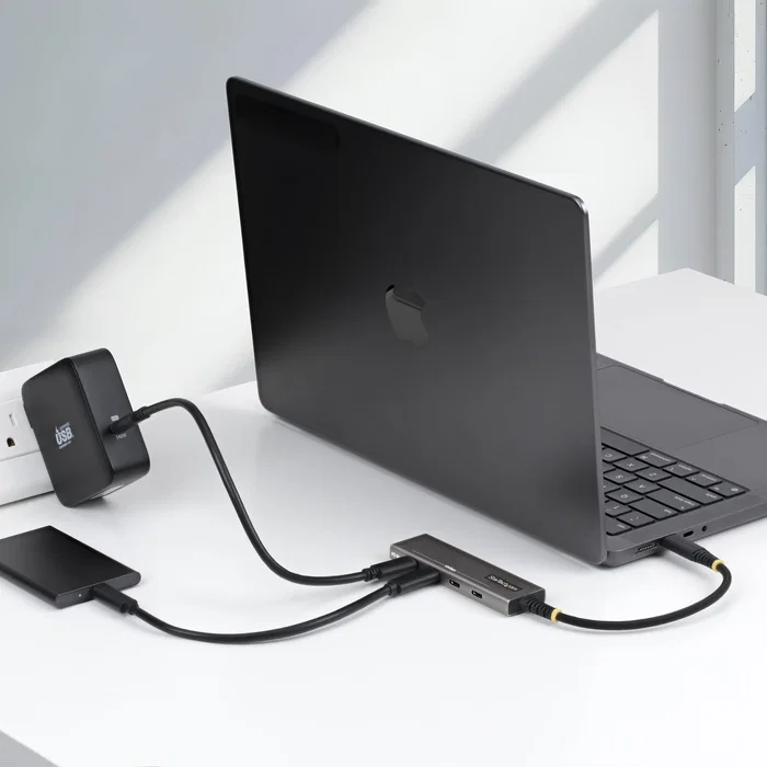 StarTech.com Hub USB-C 4 Puertos 10 Gbps Gris