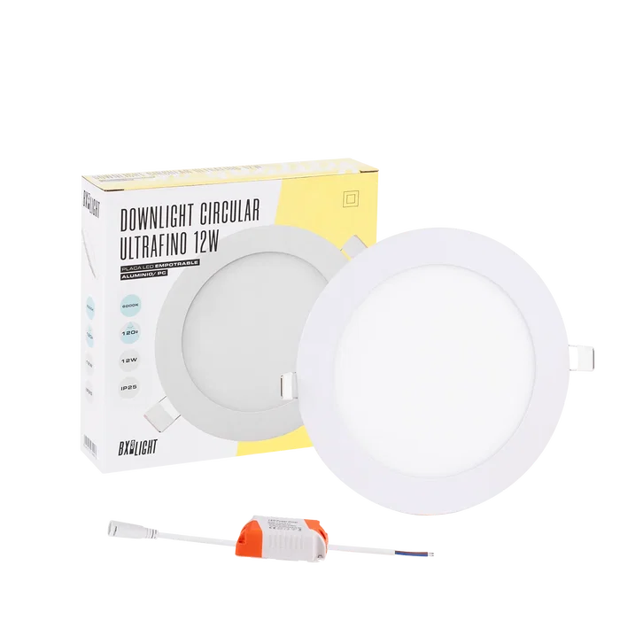 BX3 Placa LED Circular 12W 860Lm 4200K 40000H Empotrable o Superficie para Interior BX3-RDP09-12W-W BX3 Placa LED Circular 12W 860Lm 4200K 40000H Empotrable o Superficie para Interior BX3-RDP09-12W-W
