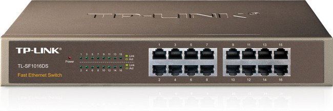 TP-Link TL-SF1016DS Switch de 16 puertos Fast Ethernet 10/100 Mbps
