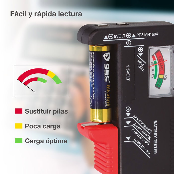 Hantums Comprobador de pilas - Blíster Hantums Comprobador de pilas - Blíster