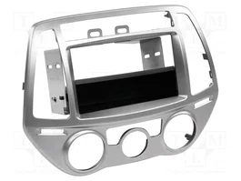 ACV Bastidor de montaje de radio 2 DIN para Hyundai i20 (PB Facelift) 2012-2014, Plata