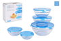La Mediterranea Set de 5 Boles con Tapa Azul Adele