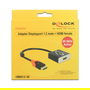 DeLOCK DisplayPort a HDMI Adaptador (ST - BU) - Compatible 4K/60Hz, Alta Velocidad, para PC, Monitor, Proyector