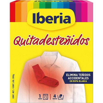 Iberia Quitadesteñidos para ropa blanca 200 g Iberia Quitadesteñidos para ropa blanca 200 g
