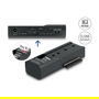 DeLOCK Adaptador USB Tipo C para 1 x SSD M.2 NVMe + 1 x SATA SSD/HDD con Función de Clonación, USB 3.2 Gen 2, Negro