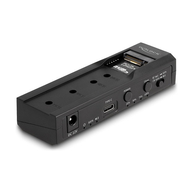 DeLOCK Convertidor USB Type-C 64252 para 1 x M.2 NVMe y 1 x SATA SSD/HDD con clonación DeLOCK Convertidor USB Type-C 64252 para 1 x M.2 NVMe y 1 x SATA SSD/HDD con clonación