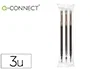 Q-connect Recambio Bolígrafo Retractil Borrable Negro KF11057 Caja 3 Unidades