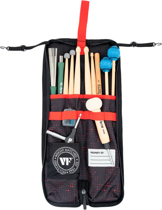 Vicfirth Funda Baquetas Vf Essential - Red Dot con Espacio para 4-5 Pares y Bolsillo Interior Vicfirth Funda Baquetas Vf Essential - Red Dot con Espacio para 4-5 Pares y Bolsillo Interior