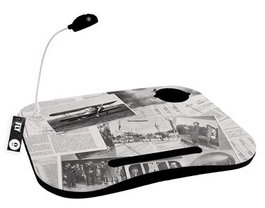 DKD Home Decor Bandeja Vintage Aviacion Blanco Negro 48 x 38 x 7 cm