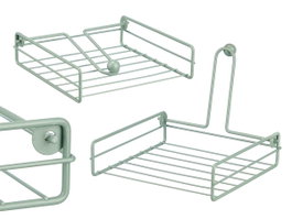 Kinvara Servilletero Acero Verde Menta 19.5x5x19.5 cm (Set de 12)
