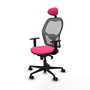 PIQUERAS Y CRESPO Silla de oficina Jorquera Rosa y Gris