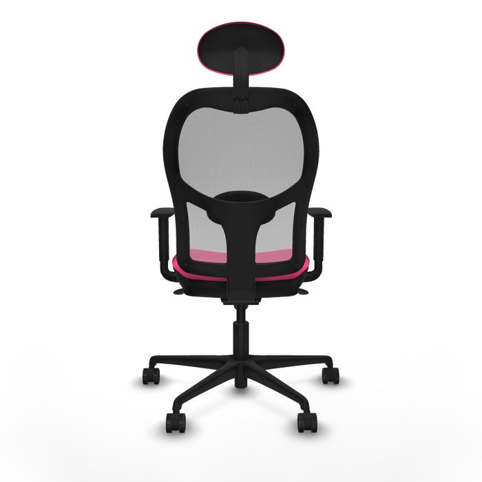 PIQUERAS Y CRESPO Silla de oficina Jorquera Rosa y Gris