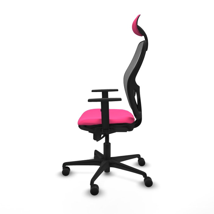PIQUERAS Y CRESPO Silla de oficina Jorquera Rosa y Gris