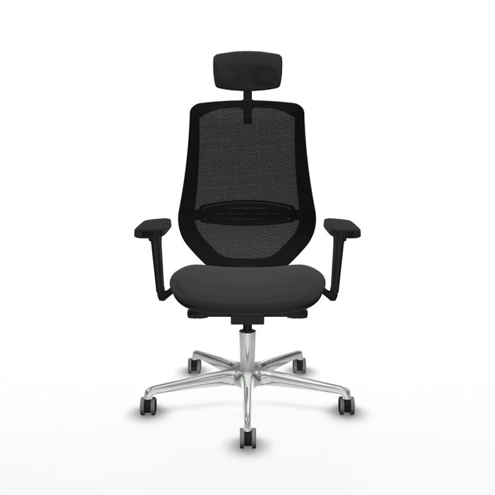 PIQUERAS Y CRESPO Silla de oficina Mardos con mecanismo Sincro/Traslack Gris oscuro/Negro